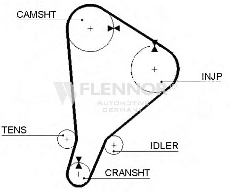 FLENNOR 4007 Timing Belt